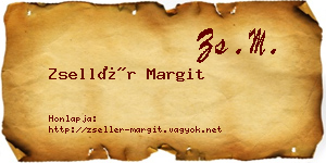 Zsellér Margit névjegykártya